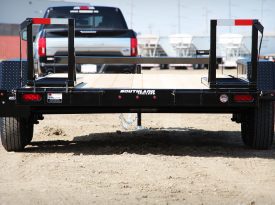 18′ Tandem Axle Equipment Trailer – Fold Up Ramps