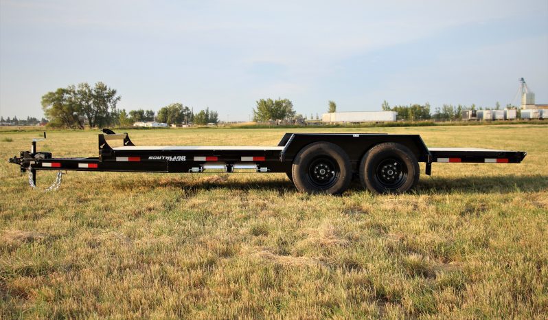 18′ Tandem Axle Equipment Trailer – Slide In Aluminum Ramps full