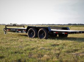18′ Tandem Axle Equipment Trailer – Slide In Aluminum Ramps