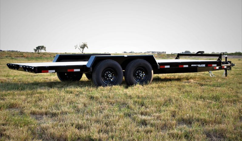 18′ Tandem Axle Equipment Trailer – Slide In Aluminum Ramps full