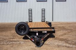 18′ Tandem Axle Equipment Trailer – Fold Up Ramps full