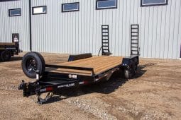 18′ Tandem Axle Equipment Trailer – Fold Up Ramps full