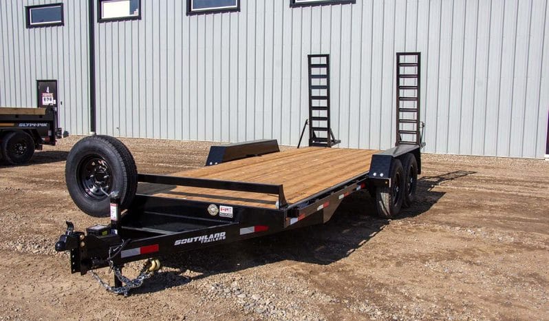 18′ Tandem Axle Equipment Trailer – Fold Up Ramps full