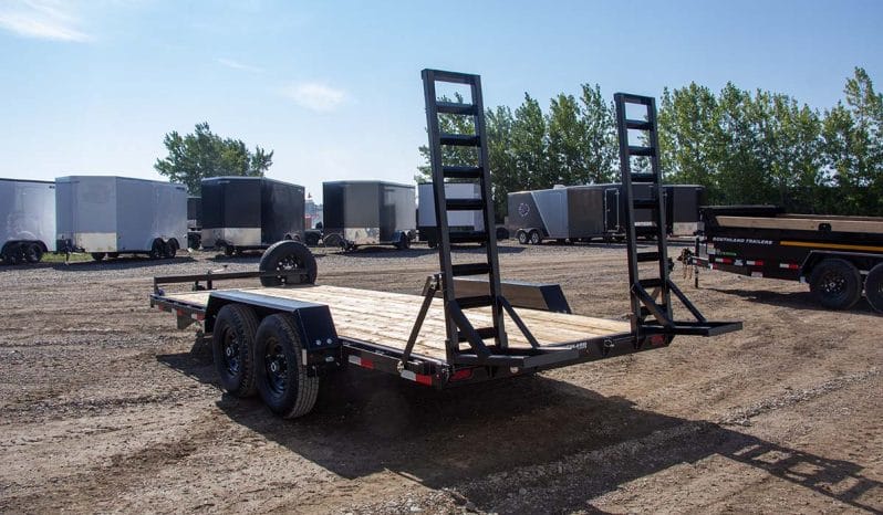 18′ Tandem Axle Equipment Trailer – Fold Up Ramps full