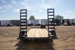 18′ Tandem Axle Equipment Trailer – Fold Up Ramps full