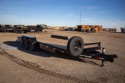 18′ Tandem Axle Equipment Trailer – Slide In Aluminum Ramps full