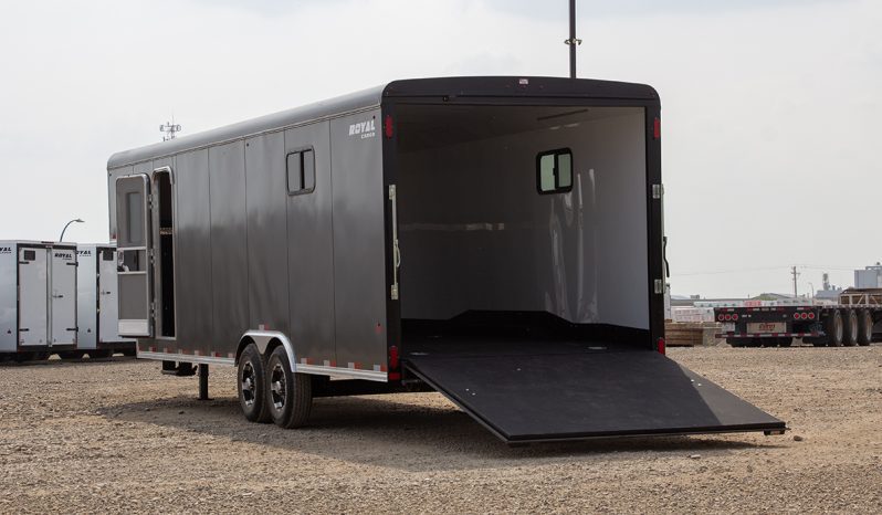 Commercial Gooseneck Enclosed Cargo Trailer 8′ W x 20′ – 26′ L – 78″ Wall Height full