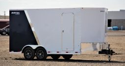 Enclosed Cargo Trailer 8′ W x 18′ L w/ V-Nose- 86″ Wall Height