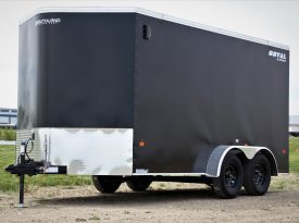 Enclosed Cargo Trailer 7′ W x 16′ L w/ V-Nose – 78″ Wall Height