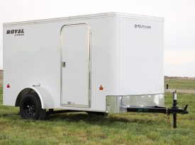 Enclosed Cargo Trailer 5′ W x 10′ L – 64″ Wall Height