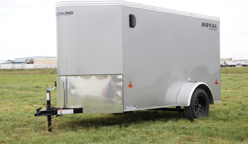 Enclosed Cargo Trailer 5′ W x 12′ L w/V-Nose – 64″ Wall Height full