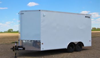 Enclosed Cargo Trailer 8′ W x 16′ L – 86″ Wall Height – 7,700 lb GVWR full