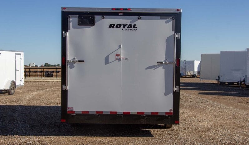 Enclosed Cargo Trailer 8′ W x 18′ L w/ V-Nose- 86″ Wall Height full