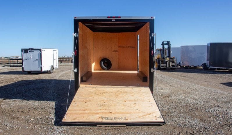 Enclosed Cargo Trailer 8′ W x 18′ L w/ V-Nose- 86″ Wall Height full