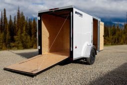 Enclosed Cargo Trailer 5′ W x 10′ L – 64″ Wall Height full