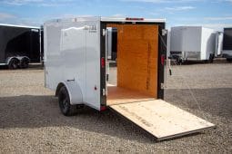 Enclosed Cargo Trailer 5′ W x 10′ L – 64″ Wall Height full