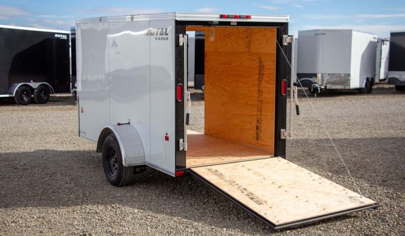 Enclosed Cargo Trailer 5′ W x 10′ L – 64″ Wall Height full