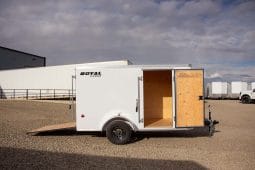 Enclosed Cargo Trailer 5′ W x 10′ L – 64″ Wall Height full