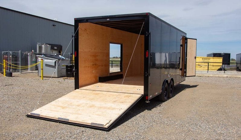 Enclosed Cargo Trailer 8′ W x 20′-26′ L – 78″-86″ Wall Height full