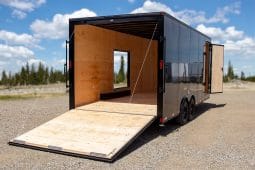 Enclosed Cargo Trailer 8′ W x 20′-26′ L – 78″-86″ Wall Height full