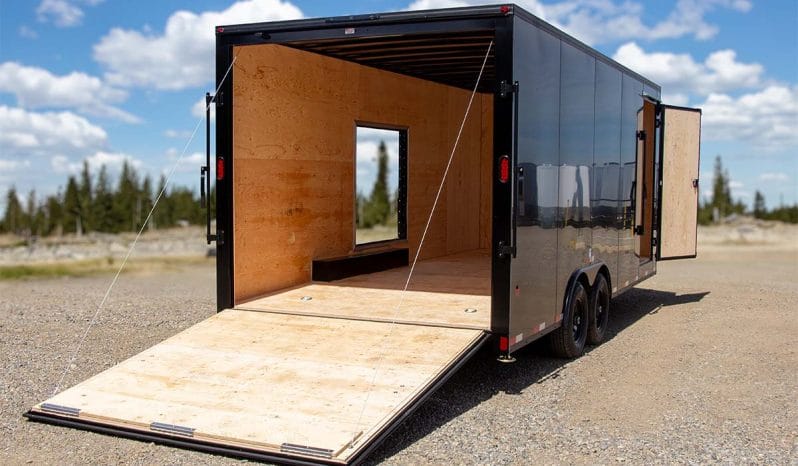 Enclosed Cargo Trailer 8′ W x 20′-26′ L – 78″-86″ Wall Height full