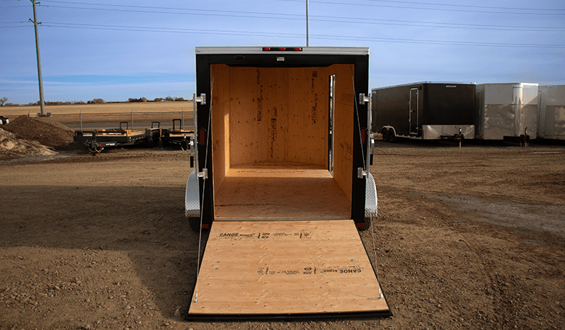 Enclosed Cargo Trailer 6′ W x 14′ L w/ V-Nose – 72″ Wall Height full