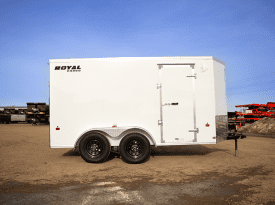 Enclosed Cargo Trailer 6′ W x 14′ L w/ V-Nose – 72″ Wall Height