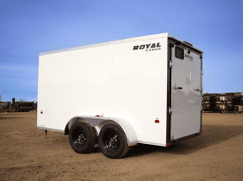 Enclosed Cargo Trailer 6′ W x 14′ L w/ V-Nose – 72″ Wall Height