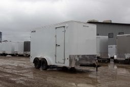 Enclosed Cargo Trailer = 7FT W x 14FT L full