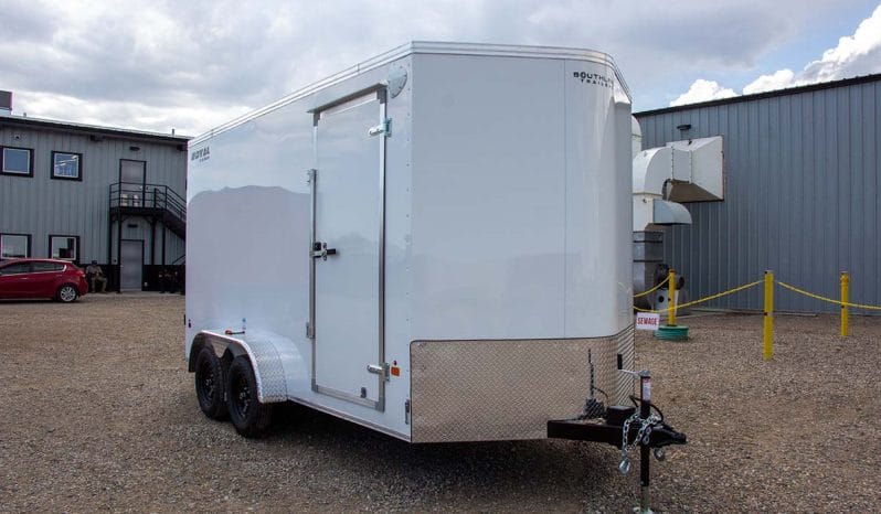 Enclosed Cargo Trailer 7′ W x 16′ L w/ V-Nose – 86″ Wall Height full