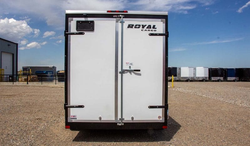Enclosed Cargo Trailer 7′ W x 16′ L w/ V-Nose – 86″ Wall Height full