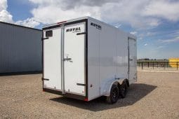 Enclosed Cargo Trailer 7′ W x 16′ L w/ V-Nose – 86″ Wall Height full