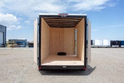 Enclosed Cargo Trailer 7′ W x 16′ L w/ V-Nose – 86″ Wall Height full