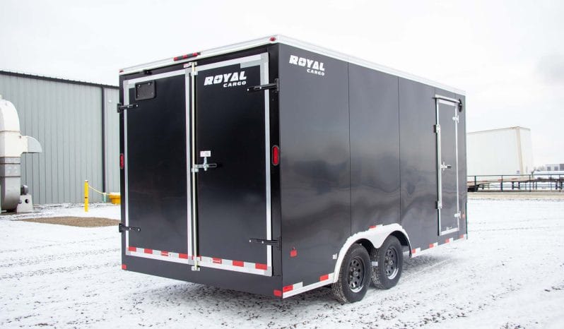 Enclosed Cargo Trailer 8′ W x 16′ L – 86″ Wall Height – 7,700 lb GVWR full