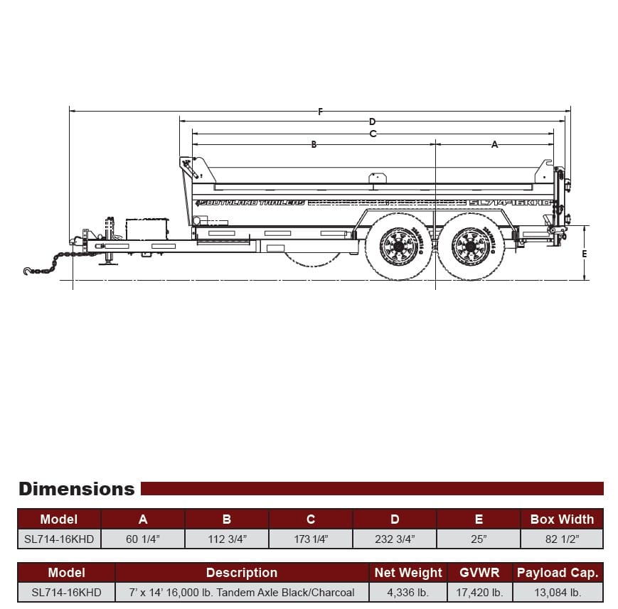 SL714-16KHD Spec Sheet