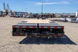 20′ & 25′ High Boy Tandem Axle Equipment Beavertail Trailer w/ Flip Over Ramps full