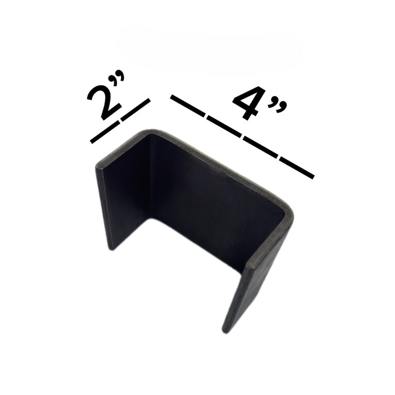 Heavy Duty Steel Stake Pocket 2x4 — Weld-On (8 Pack)