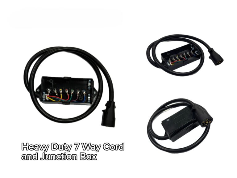 Heavy Duty 5ft 7-Way Trailer Cable and Junction Box Rated for -30°C