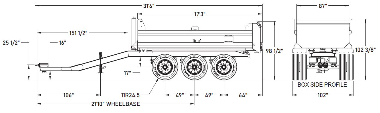 Gravel Pup G2S Line Drawing