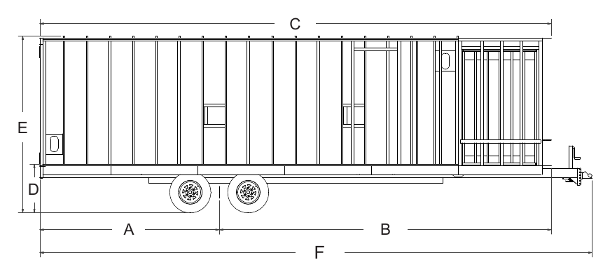 XR Toy Hauler High Boy Line Drawing